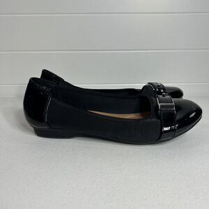 Dexflex Comfort Women’s Shoes Size 8.5 W Corey Slip-On Ballet Flats Buckle